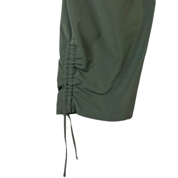 Dressbarn DB Sunday Athleisure Casual Tie Ankle Jogger Pants Olive Green Size 14 - Picture 7 of 10